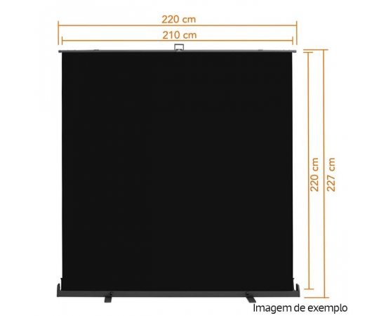 WALIMEX PRO FUNDO ROLL-UP 210X220CM - Preto