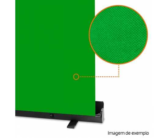 WALIMEX PRO Fundo Roll-Up 210X220cm - Verde Chromakey