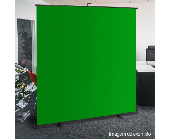 WALIMEX PRO Fundo Roll-Up 210X220cm - Verde Chromakey