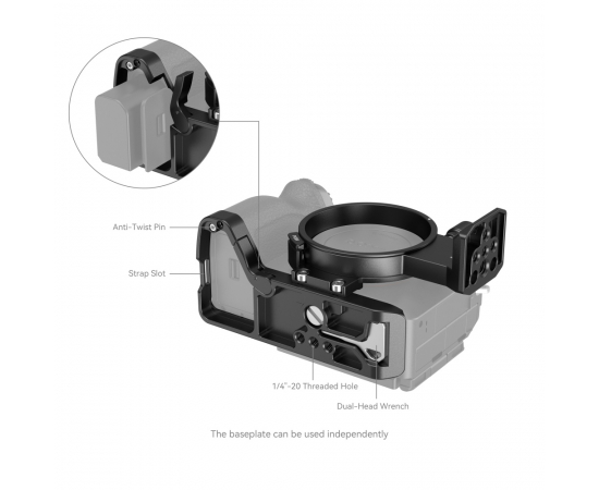 SMALLRIG 4148 Sapata Rotativa Horizontal para Vertical para Sony E