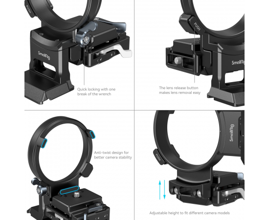 SMALLRIG 4244 Sapata Rotativa Horizontal para Vertical para Sony E e FX