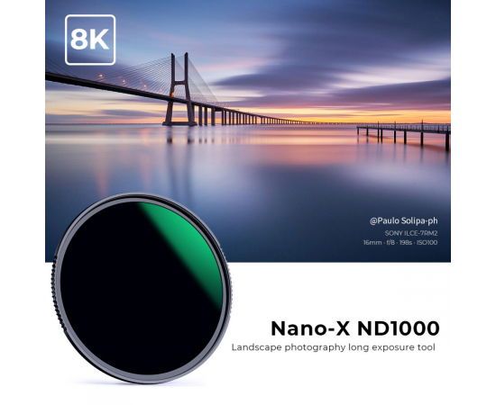 K&F CONCEPT Filtro Nano-X Fixed ND1000 - 82MM