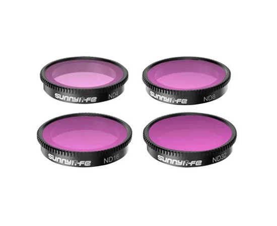 SUNNYLIFE Kit filtros ND4+ND8+ND16+ND32 para Insta360 GO 2/3 IST-FI9315