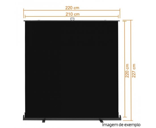 WALIMEX PRO FUNDO ROLL-UP 210X220CM - Preto