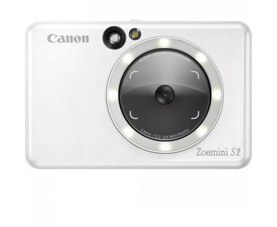 CANON impressora fotográfica e máquina instantânea Zoemini S2 (Branco-Pérola)