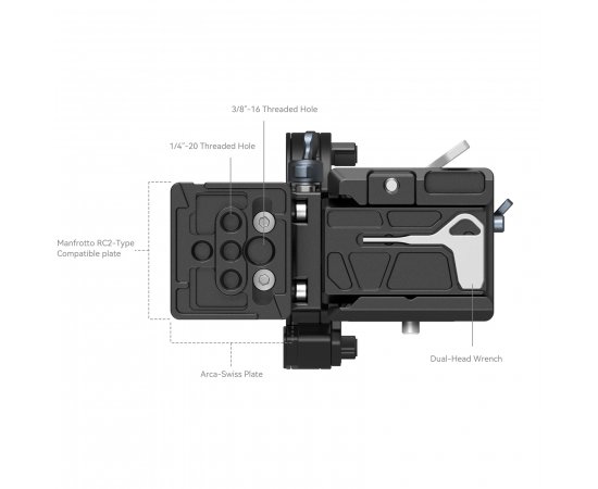 SMALLRIG 4244 Sapata Rotativa Horizontal para Vertical para Sony E e FX