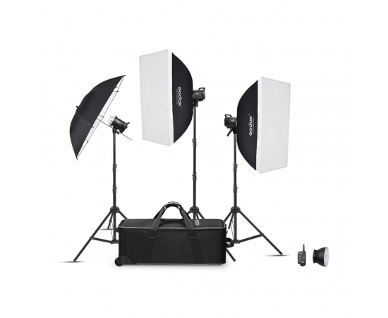 GODOX Kit Flash de Estúdio MS200V-D Trio