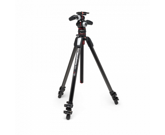 MANFROTTO Tripé de Fibra de Carbono MT055CXPRO3 + Cabeça X-PRO 3D MHXPRO-3W + Quick Release System MOVE