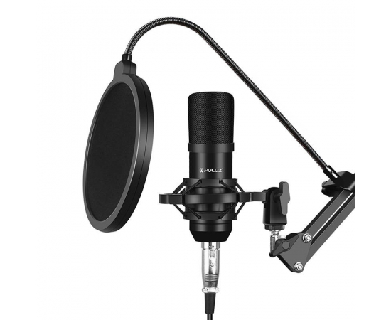 PULUZ Microfone Condensador PU612B Studio Broadcast