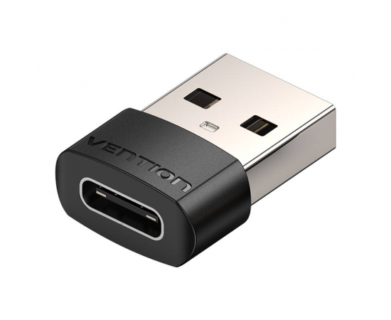 VENTION Adaptador CDWB0 PVC USB 2.0 Macho/USB-C Fêmea (Preto)