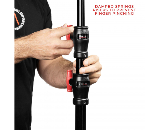 SHAPE Suporte Combinado Triplo Ríser de Alumínio Preto 37.46cm