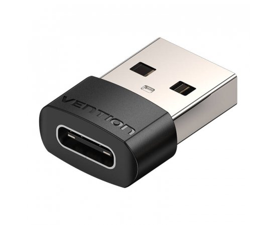 VENTION Adaptador CDWB0 PVC USB 2.0 Macho/USB-C Fêmea (Preto)