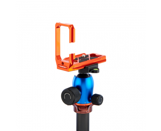 3 LEGGED THING L-Bracket Alfie-C 105mm para Sony A7IV - Laranja