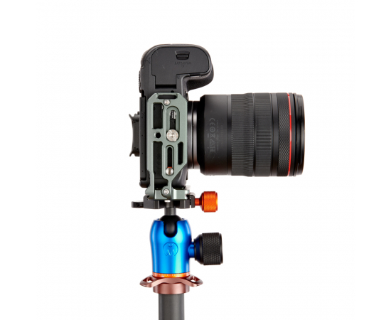 3 LEGGED THING L-Bracket Roxie para Canon R5, R5C e R6 - Cinza Ardósia