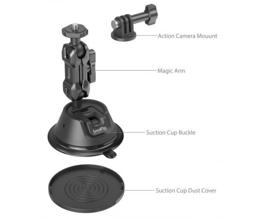 SMALLRIG 4193 Suporte de Câmara com Ventosa SC-1K