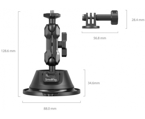 SMALLRIG 4193 Suporte de Câmara com Ventosa SC-1K