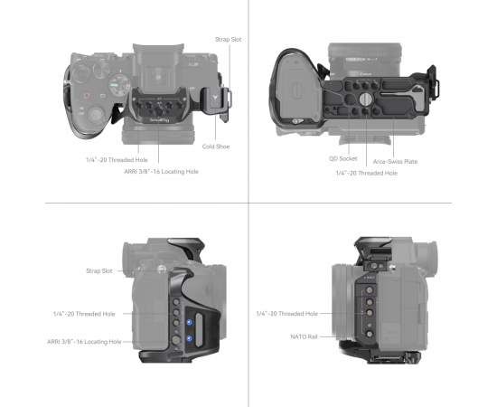 SMALLRIG Cage 4308 Rhinoceros para Sony Alpha 7R V / Alpha 7 IV / Alpha 7S III