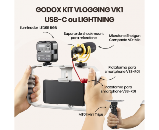 GODOX Kit Vlogging VK1 - Lightning