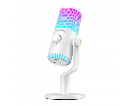 MAONO Microfone cardióide DM30RGB - Branco