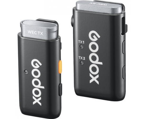 GODOX Microfone Duplo de Lapela Wireless WEC (1TX+1RX)