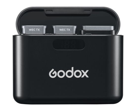 GODOX Microfone Duplo de Lapela Wireless WEC (2TX+1RX+CX)