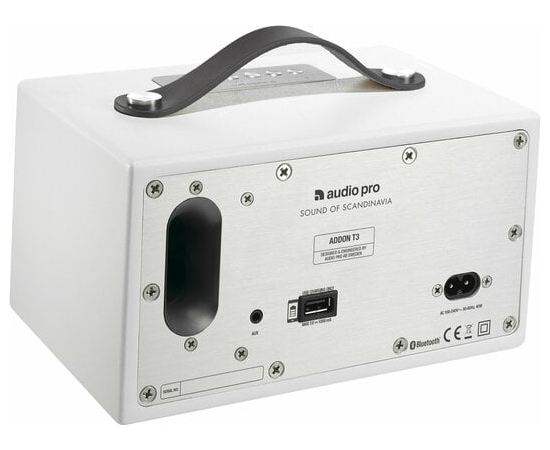 AUDIOPRO Coluna Portátil Bluetooth com Bateria - Branco