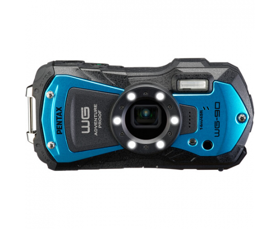 PENTAX Câmera Digital Waterproof WG-90 - Azul