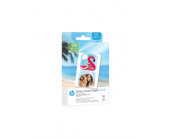 HP Zink Papel Recortado 2x3" - Pack de 30