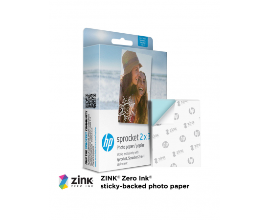 HP Zink Papel 2x3" - Pack de 100