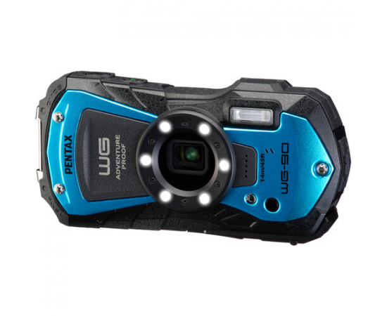 PENTAX Câmera Digital Waterproof WG-90 - Azul