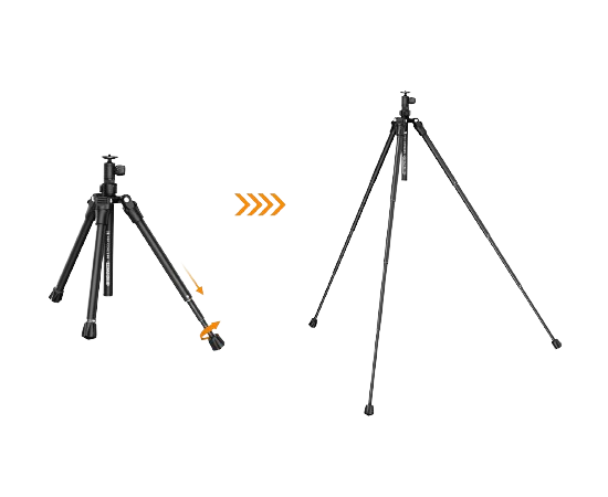 K&F CONCEPT A255A4 Tripé Portátil com Selfie-Stick e Suporte Smartphone