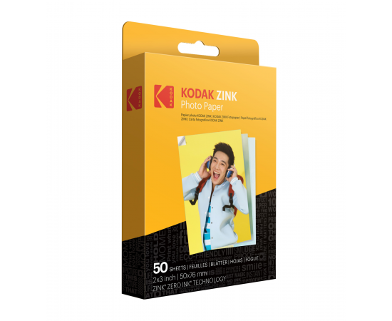 KODAK Zink Papel 2x3" - Pack de 50