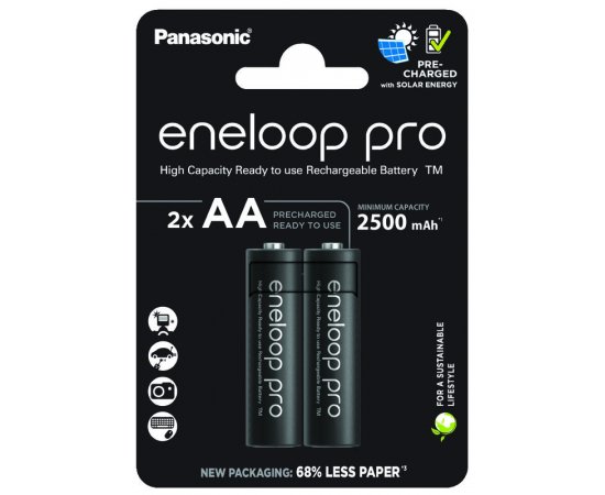 ​ENELOOP Pro Pilha Recarregável AA 2500mAh - 2 unidades