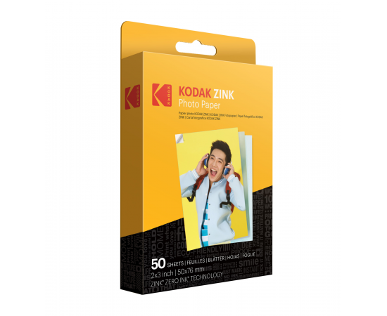 KODAK Zink Papel 2x3 - Pack de 50