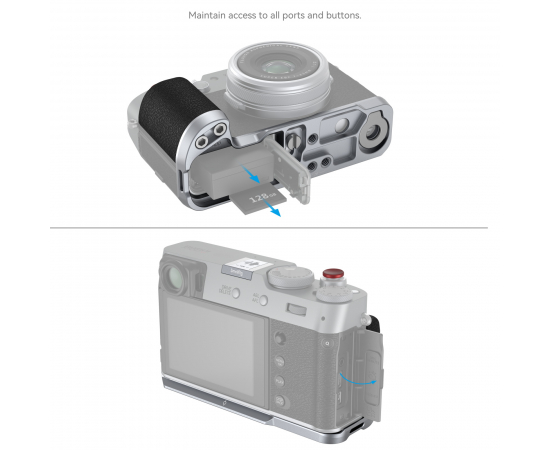 SMALLRIG 4555 L-Shape Grip Fujifilm X100VI / X100V - Prata