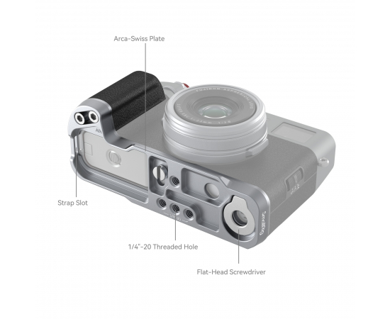 SMALLRIG 4555 L-Shape Grip Fujifilm X100VI / X100V - Prata