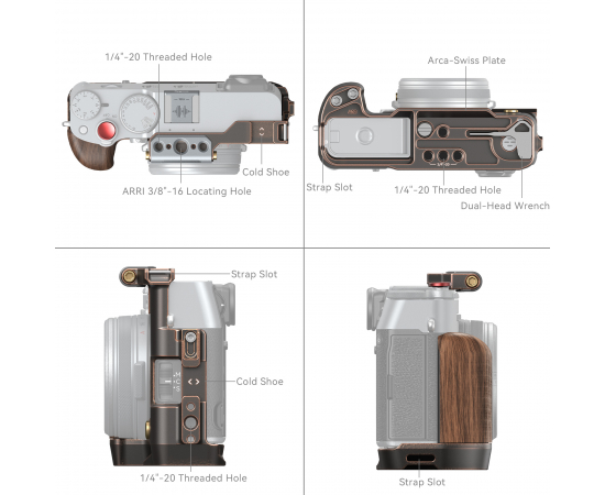 SMALLRIG 4557 Cage Retro Fujifilm X100VI