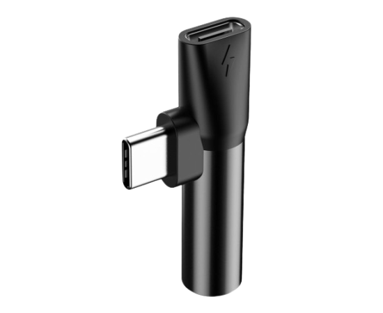 Adaptador USB-C para Jack 3.5mm e USB-C Fêmea
