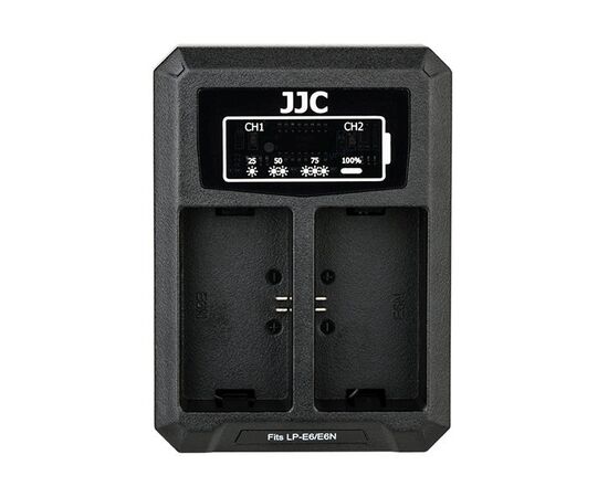 ​JJC Carregador USB Duplo para Baterias LP-E6 / LP-E6NH