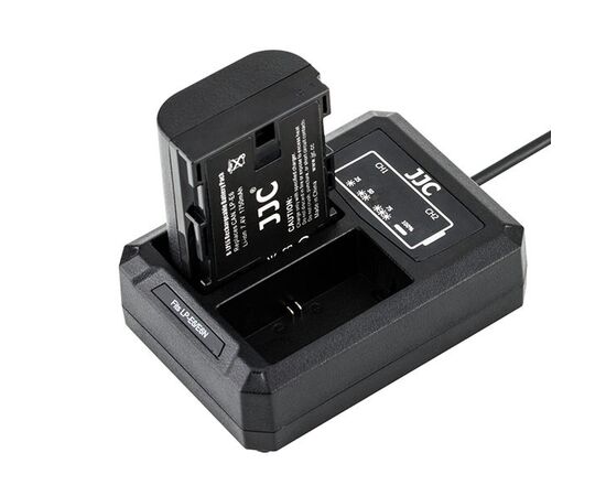 ​JJC Carregador USB Duplo para Baterias LP-E6 / LP-E6NH