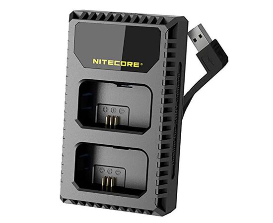 NITECORE Carregador USB Duplo para Baterias NP-FW50