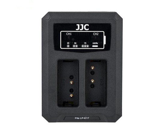 ​JJC Carregador USB Duplo para Baterias LP-E17