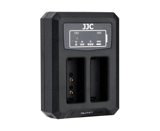 ​JJC Carregador USB Duplo para Baterias LP-E17