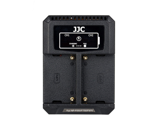 ​JJC Carregador USB Duplo para Baterias NP-F