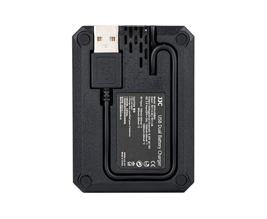 ​JJC Carregador USB Duplo para Baterias NP-F