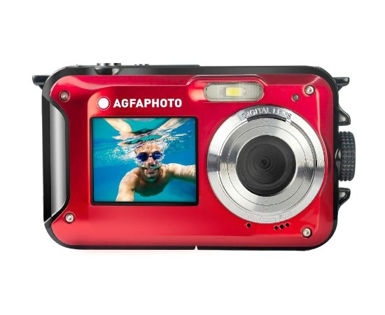 AGFAPHOTO Câmera Digital Waterproof WP8000 - Vermelho