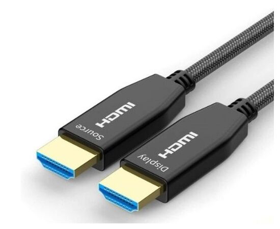 COLORCABLE Cabo Fibra Ótica Dourado HDMI M/M 2.0 4K - 30m