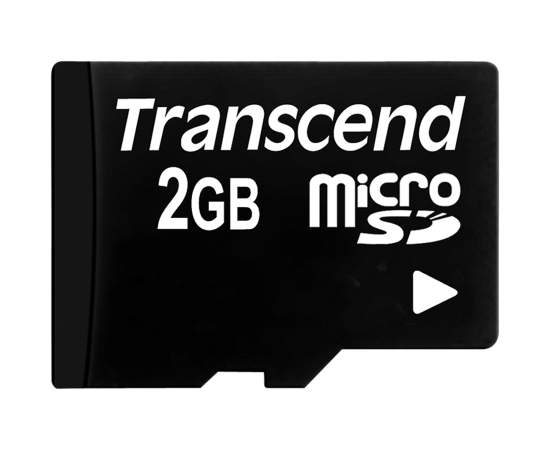 TRANSCEND MicroSD + Adaptador - 2GB