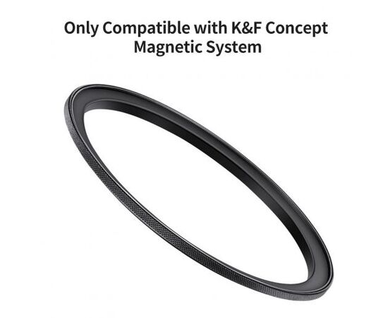 K&F CONCEPT Adaptador de Filtro Magnético Step-up 72mm-82mm