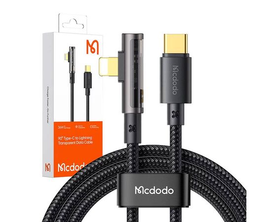 ​MCDODO Cabo USB-C - Lightning 90º 1.8m